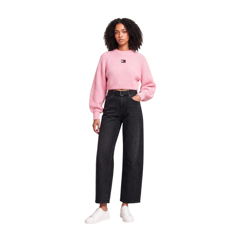 Tommy Jeans — Roze trui van alpaca- en wolmix voor dames — afbeelding 3