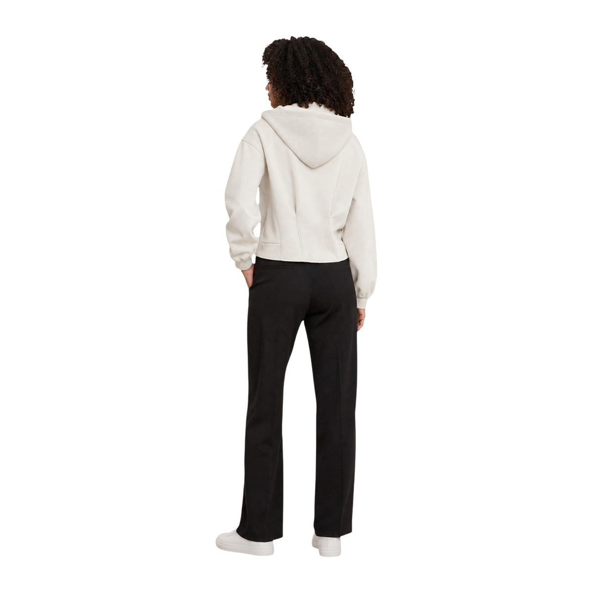 Armani Exchange — Sweat stretch beige femme — vue 4