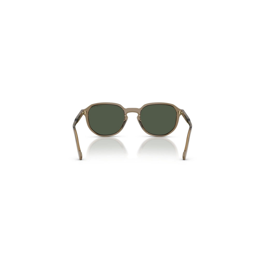 Vogue Eyewear — Geometrische Sonnenbrille aus braunem Acetat für Herren — Ansicht 3