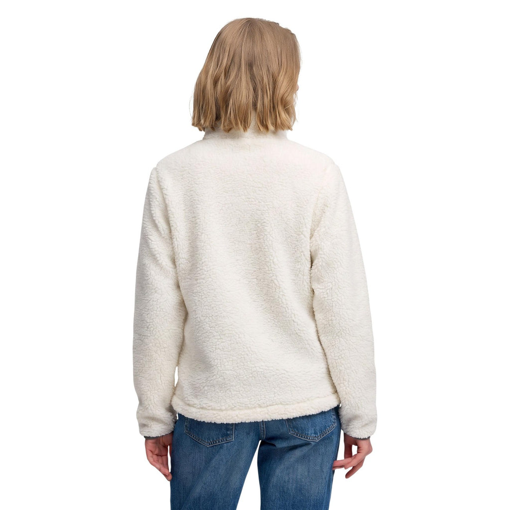 Superdry — Sweat HERITAGE ZIP THROUGH FLEECE blanc femme — vue 3