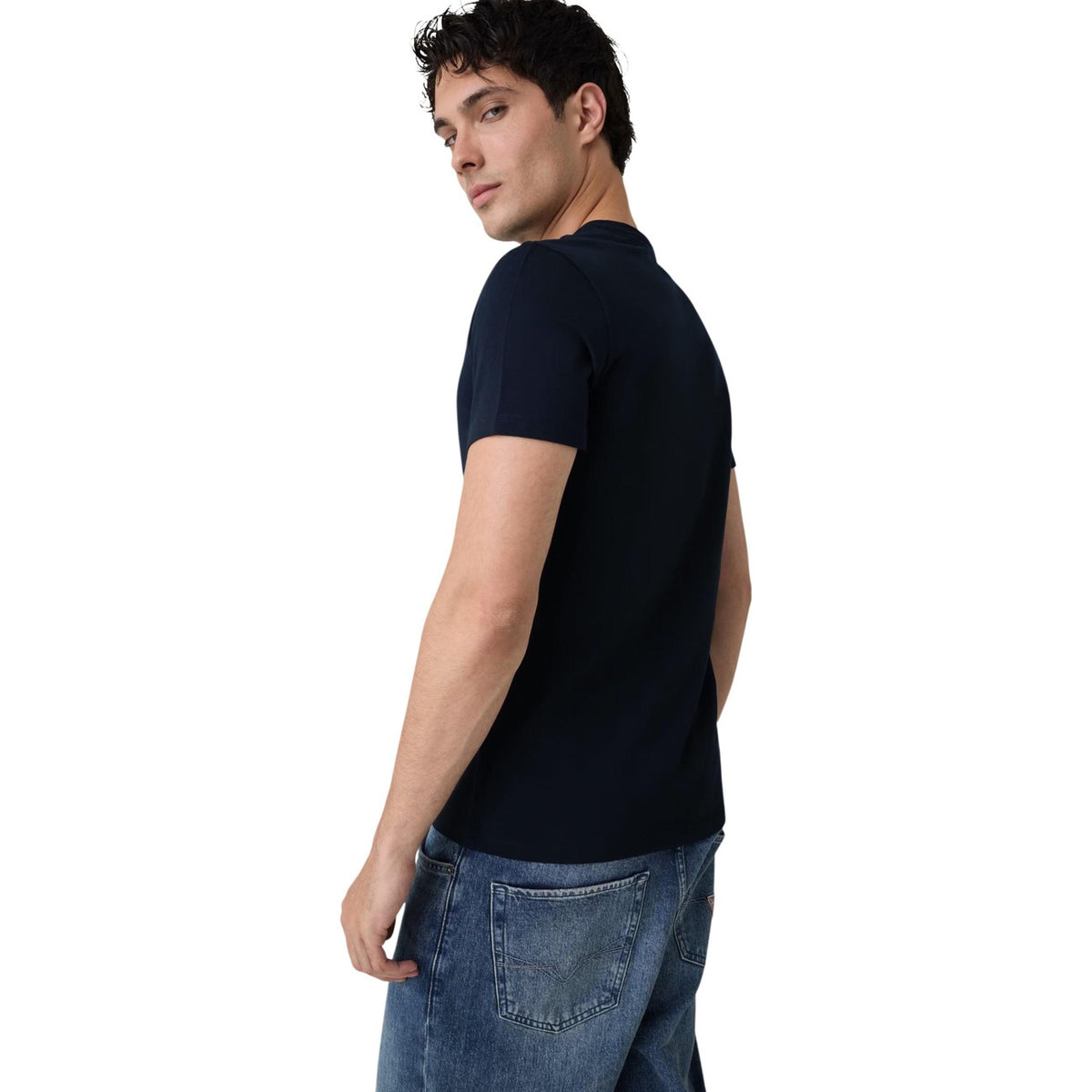 Guess — T-shirt Core Extra Sl homme - coloris bleu — vue 5