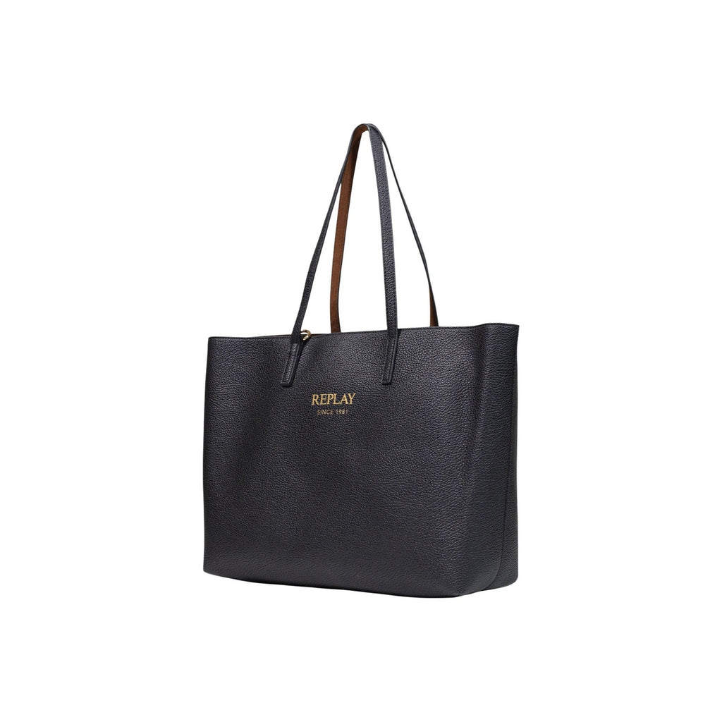 Replay — Zwarte fluwelen tas voor dames — afbeelding 4