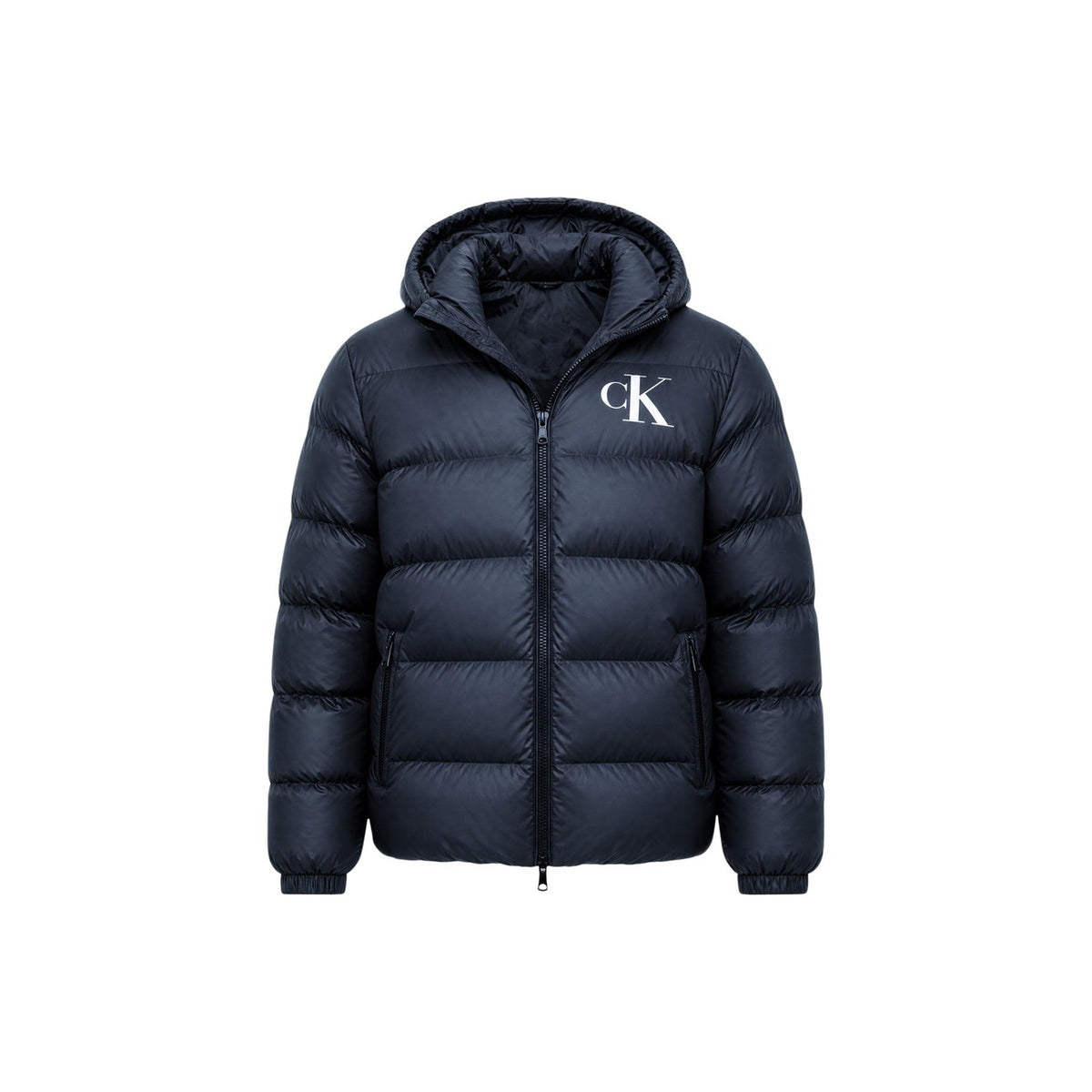 Calvin Klein Jeans — Veste à capuche Bleue à imprimé homme — vue 2