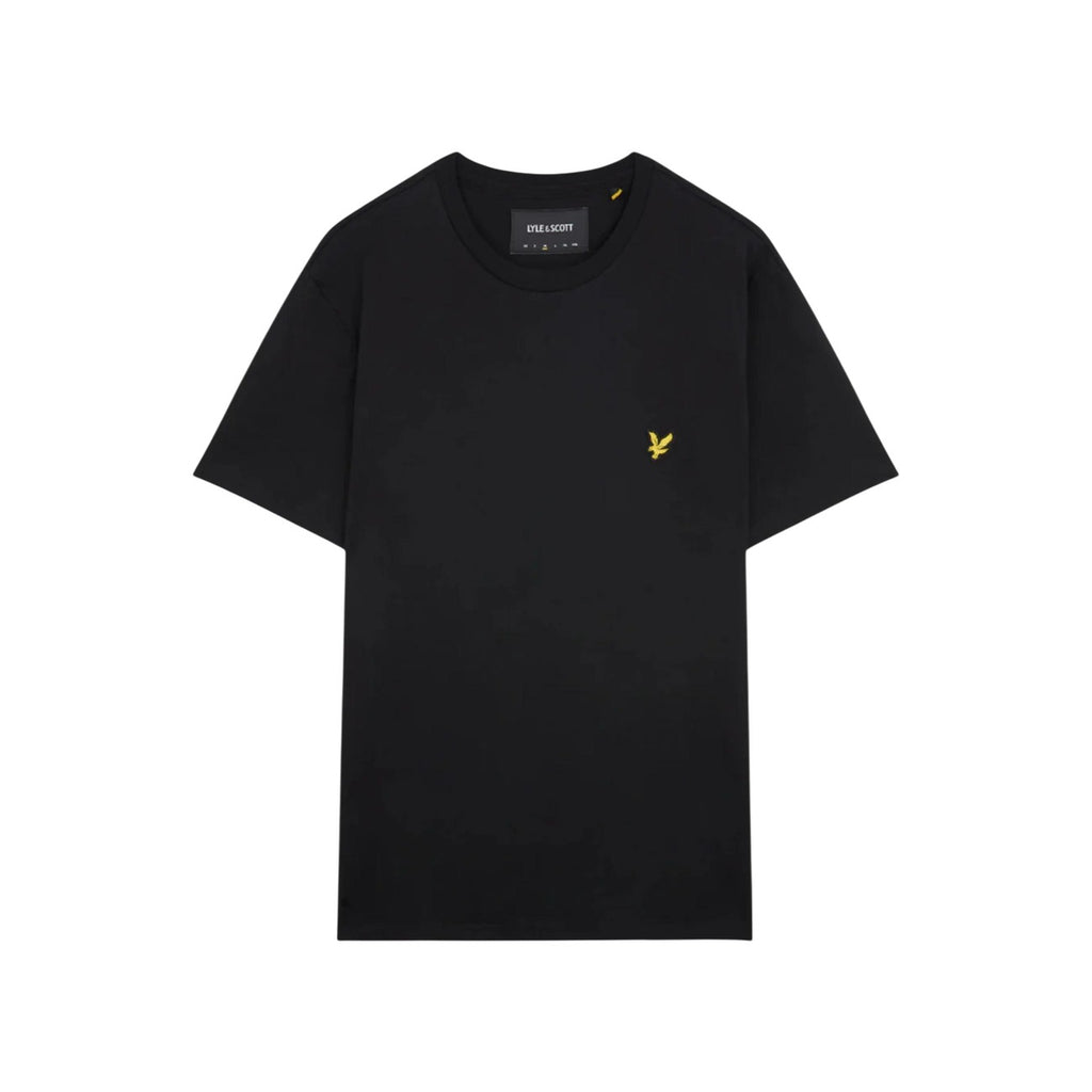 Lyle & Scott — T-shirt noir en coton homme — vue 2