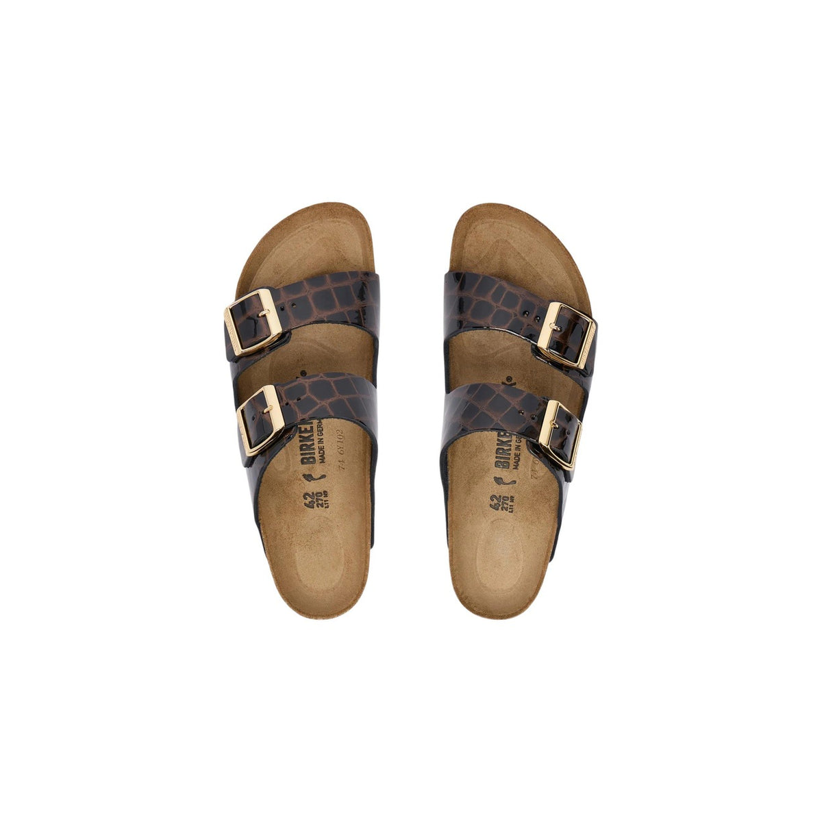 Birkenstock — Arizona Emboss Animal noires femme — vue 5