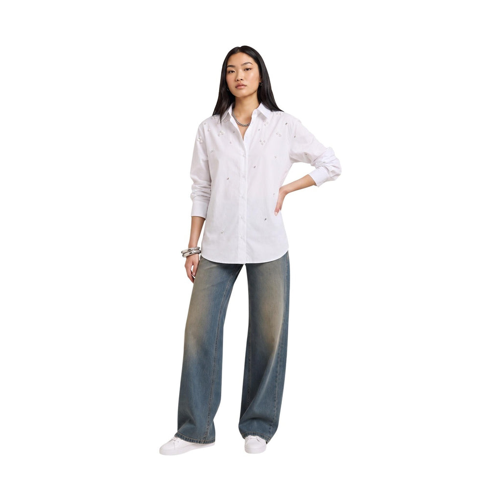 Only — ONLSARINA white women’s shirt — view 5