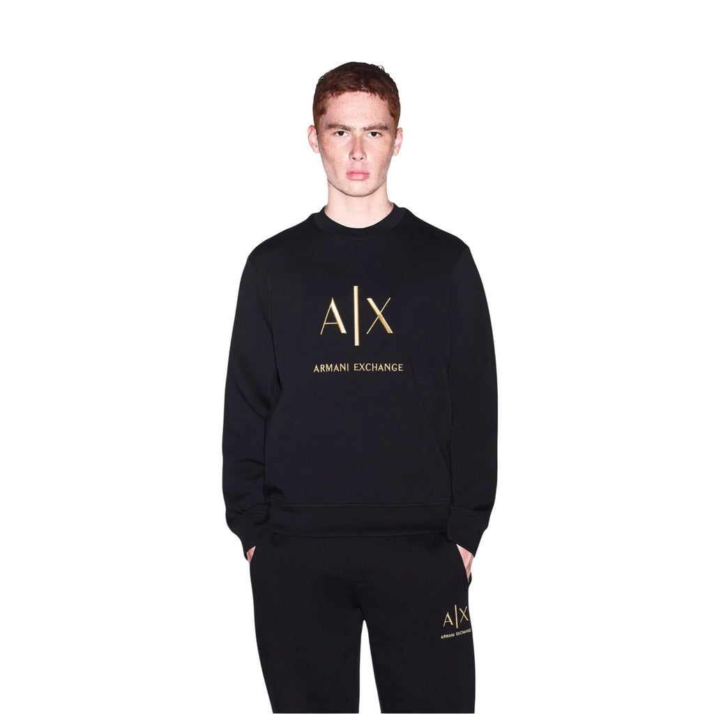 Armani Exchange — Sweat-Shirt Stretch Herren Schwarz