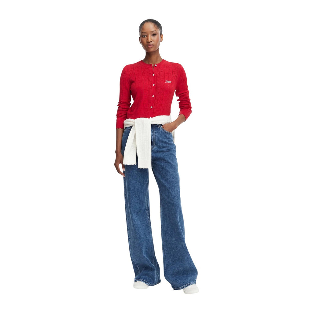 Tommy Jeans — Pull rouge femme — vue 3