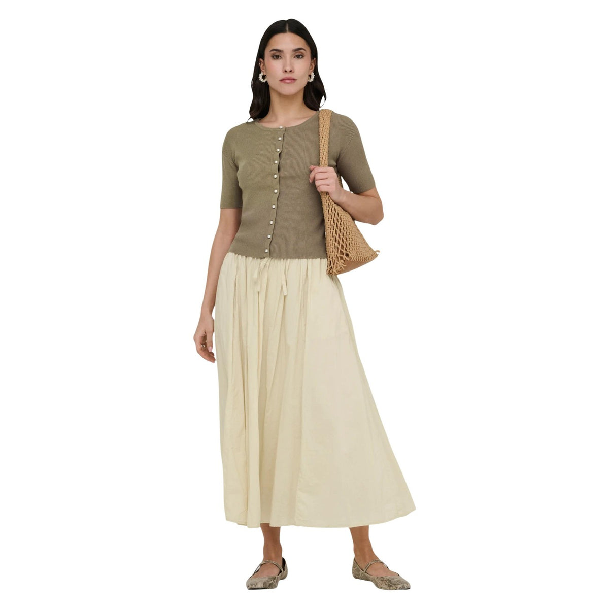 Jacqueline de Yong — Jupe Diego beige femme — vue 5