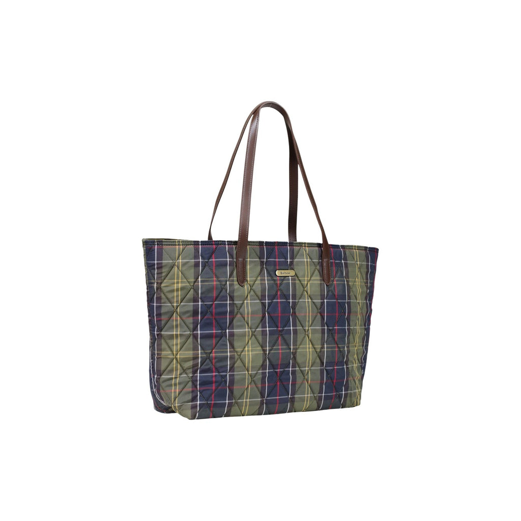 Barbour — Wetherham Quilted Tartan Damen-Shopper — Ansicht 3