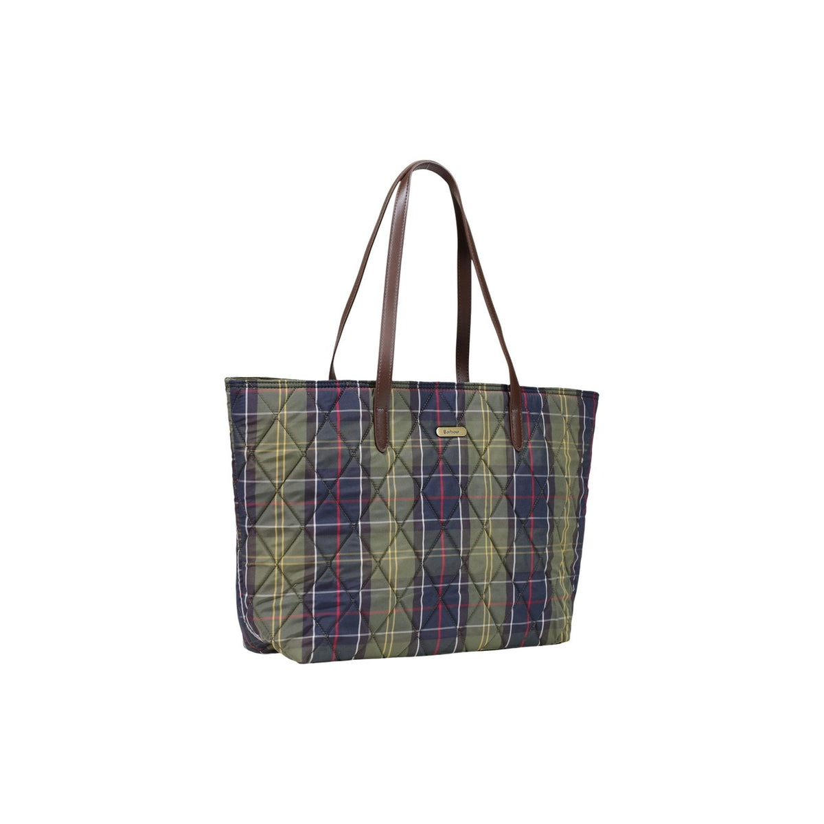 Barbour — Wetherham Quilted Tartan damescabas — afbeelding 3