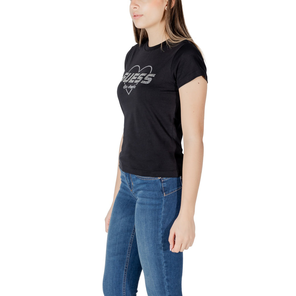 Guess Active — T-shirt V5GI10 K9RM1 noir femme — vue 4