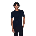 Armani Exchange — Blaues Baumwoll-T-Shirt für Herren