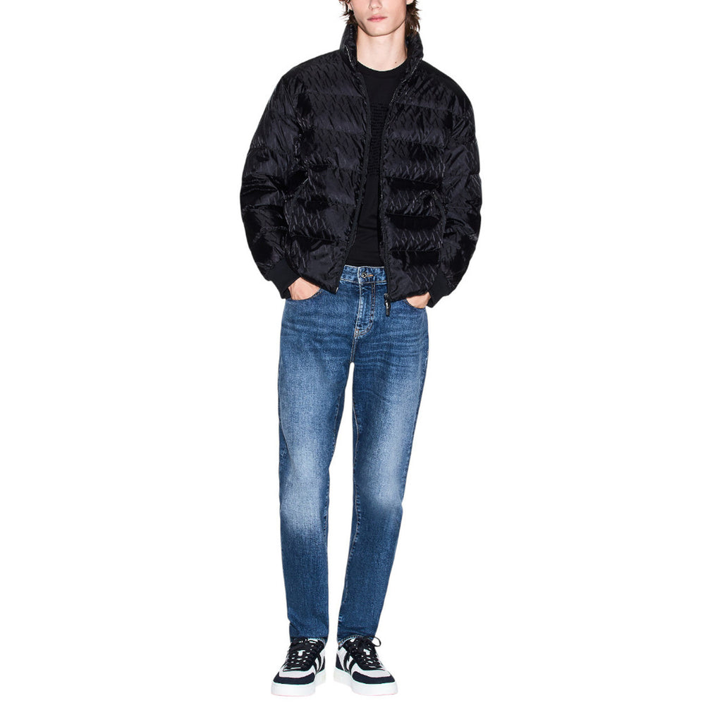 Armani Exchange — Schwarze Herren-Daunenjacke XM001580 — Ansicht 3