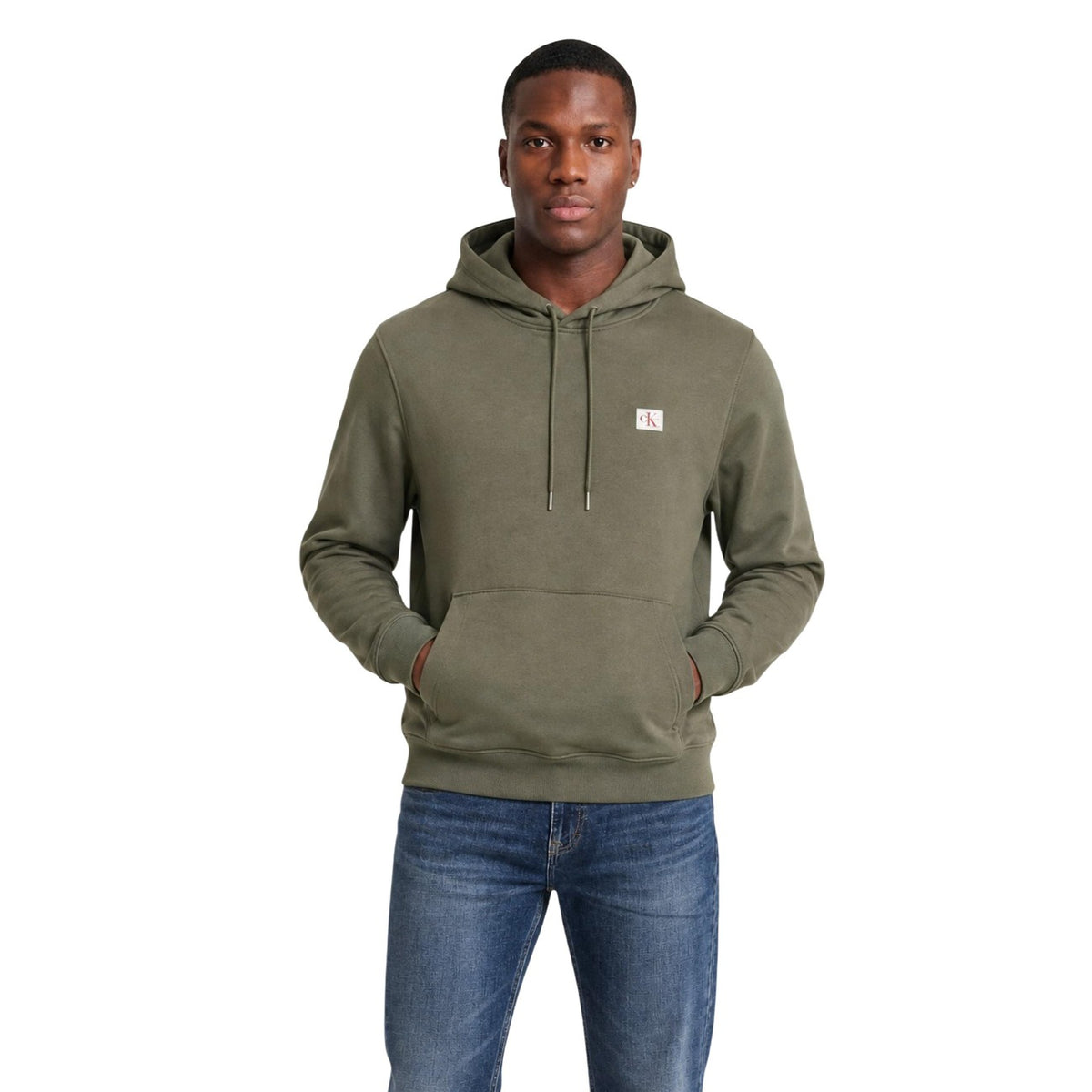 Calvin Klein Jeans — Sweat à capuche vert homme