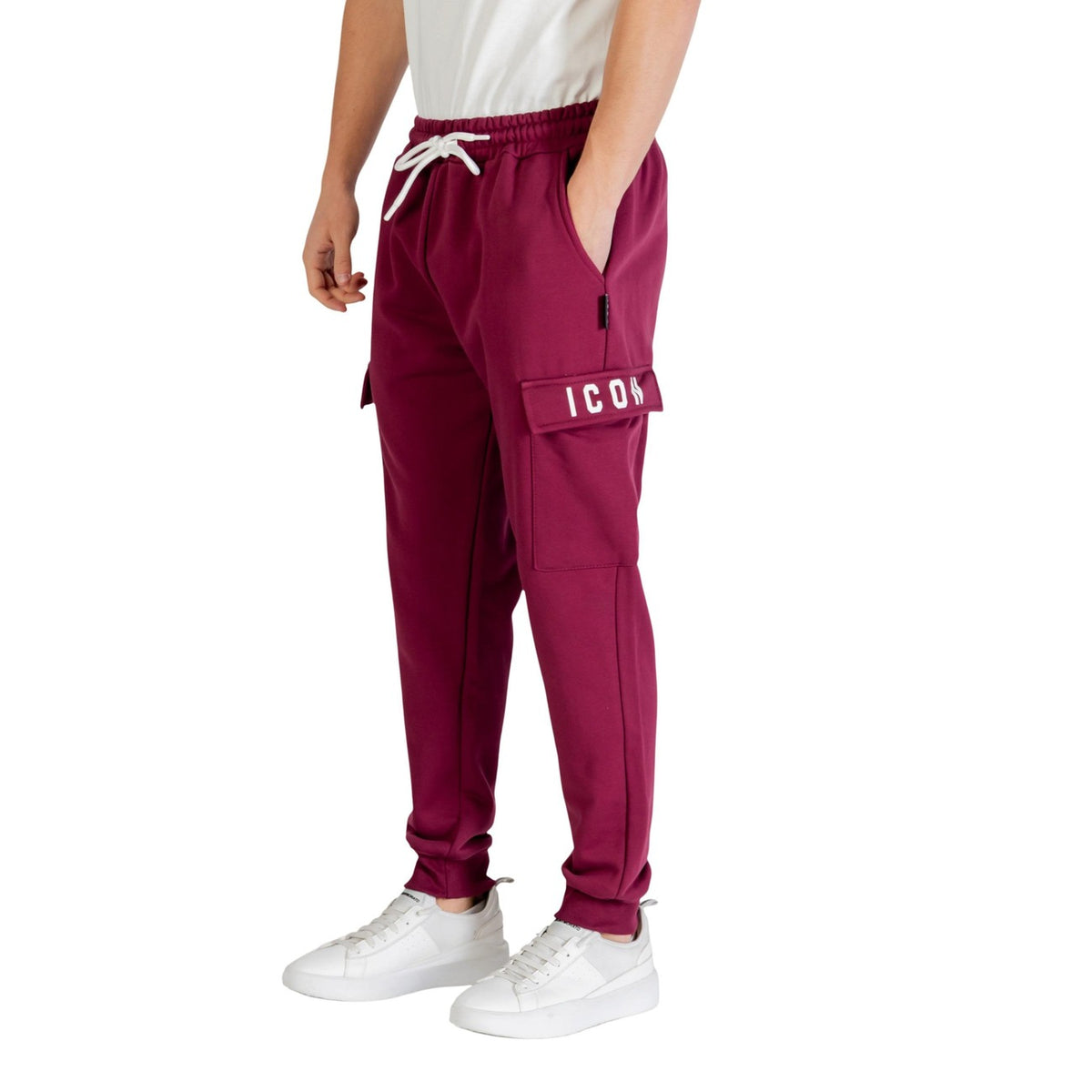 Icon — Pantalon ICUF2W6P002 bordeaux homme — vue 2