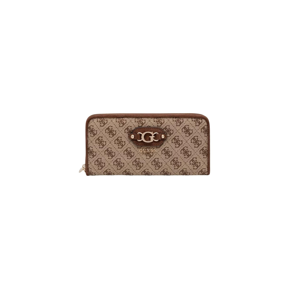 Guess — Witte Samantha SLG Medium Zip damesportemonnee