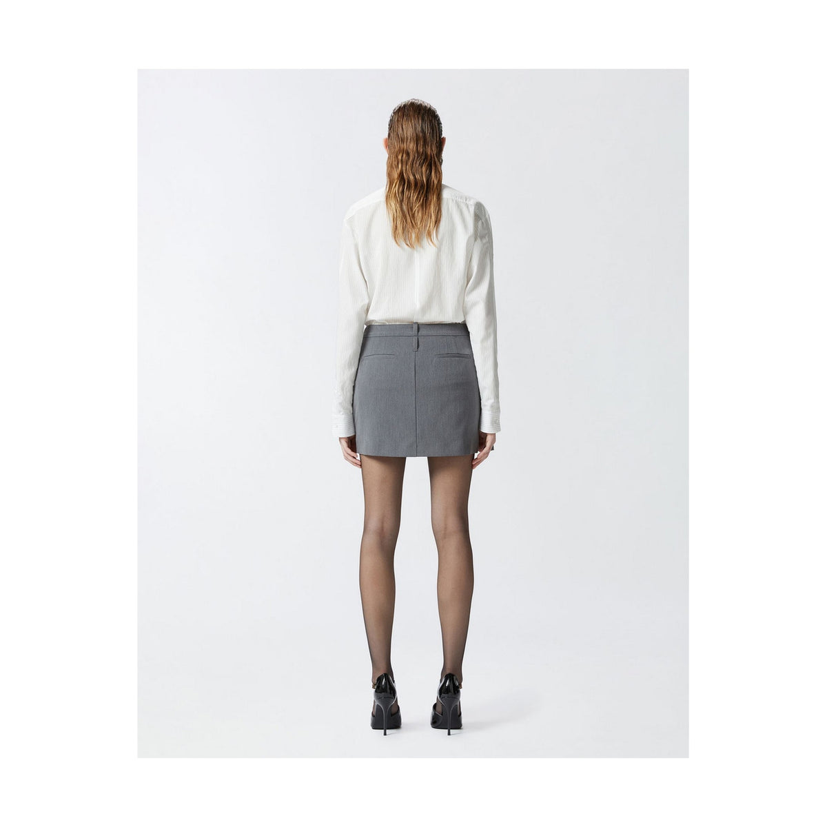 Pinko — Skirts B_44701 gray woman — view 2