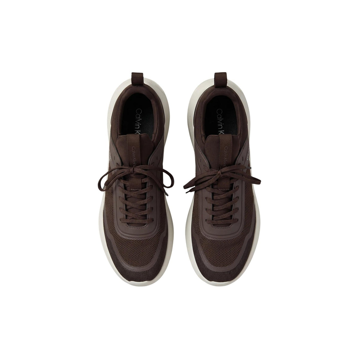 Calvin Klein — Baskets marron homme — vue 4