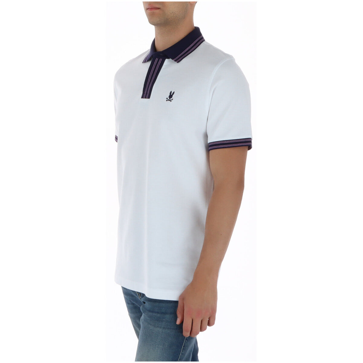 Psycho Bunny — Polo MT0100122 blanc homme — vue 3