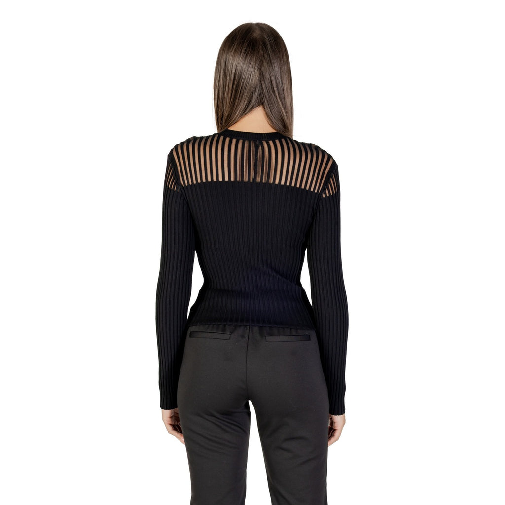 Morgan — Pull col rond noir femme — vue 2
