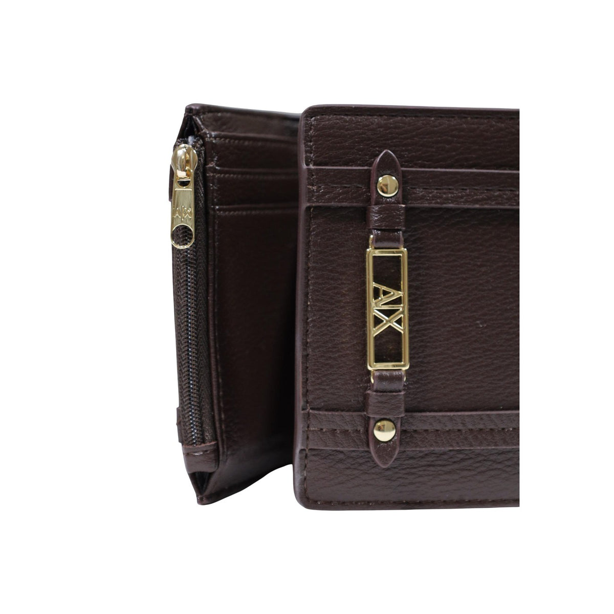 Armani Exchange — Compacte portemonnee XW002613 bruin dames — afbeelding 4