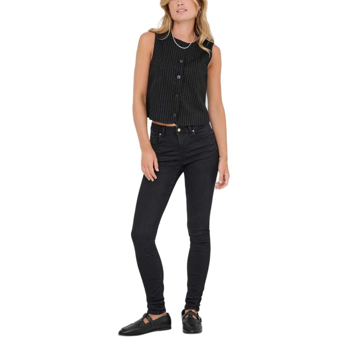 Only — Gilet réf. 15357618 noir femme — vue 3