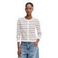 Tommy Jeans — Pull TJW Essential Crew N blanc rayé femme