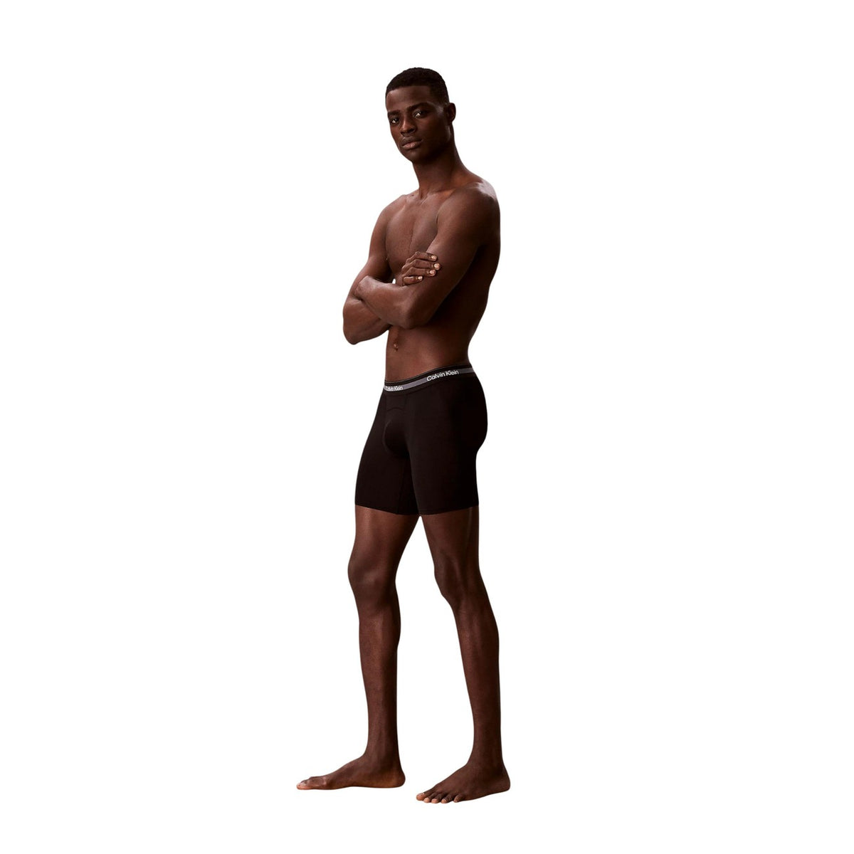 Calvin Klein Underwear — Pack of 3 men's black long boxers — view 4