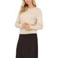 Jacqueline de Yong — Pull 15363326 col rond beige femme