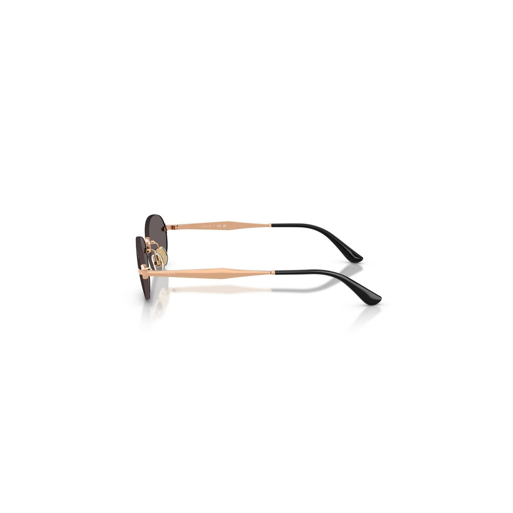 Vogue Eyewear — Ronde zonnebril van goudkleurig metaal voor dames — afbeelding 2