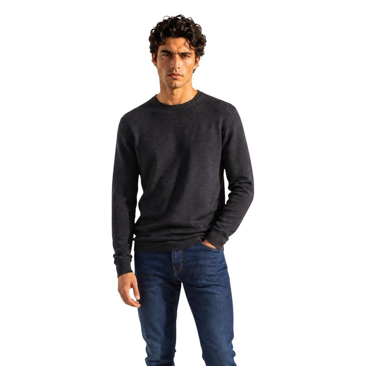 Armani Exchange — Rundhalspullover XM003012 schwarz Herren