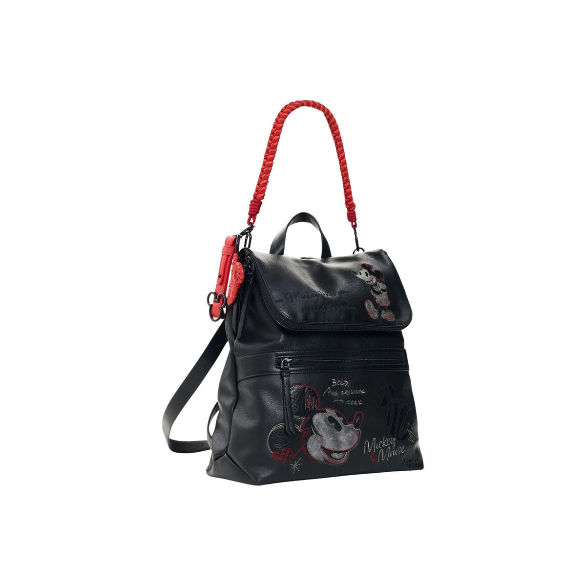 Desigual — Sac Mickey Face Hampton noir femme — vue 2
