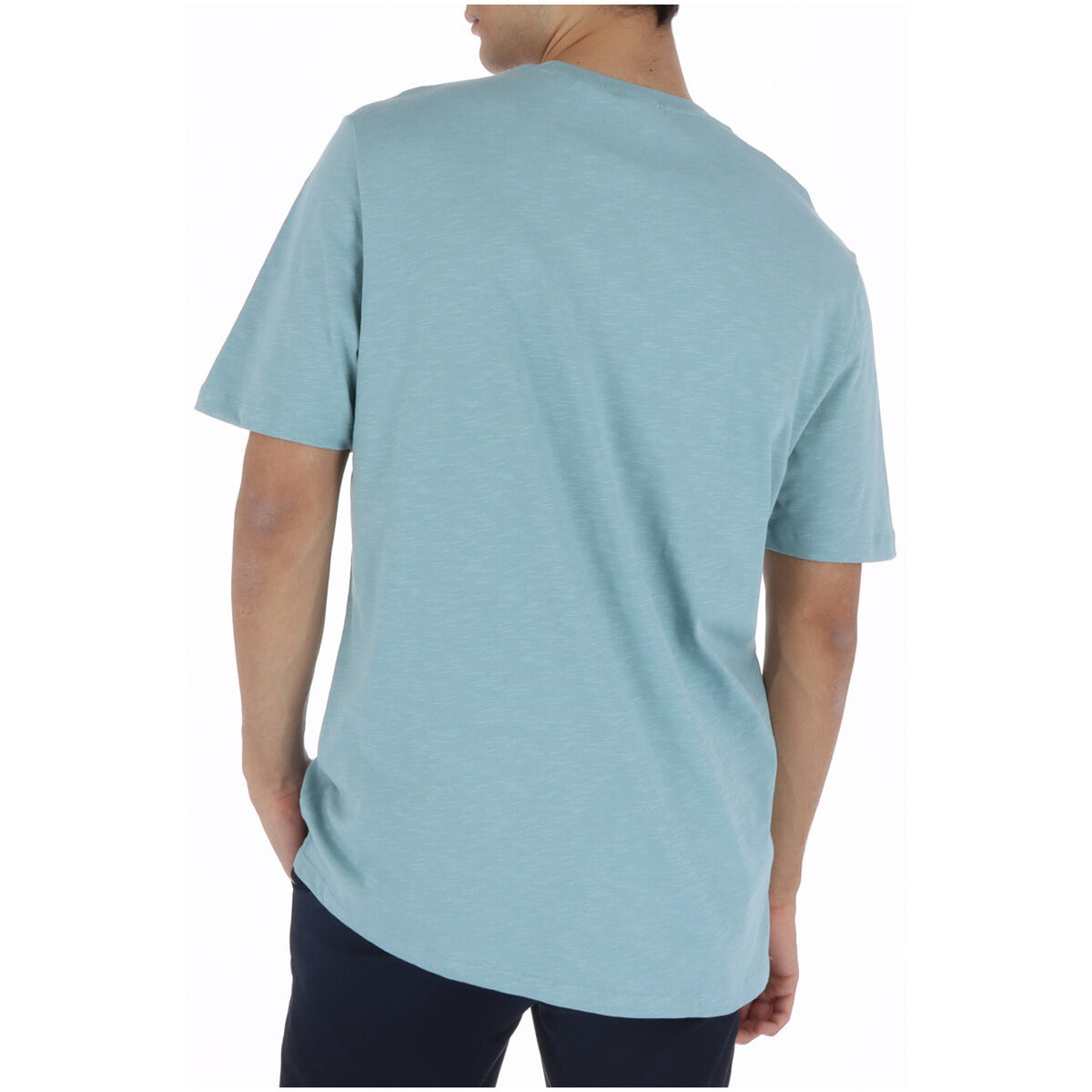 Lyle & Scott — Men’s light blue cotton t-shirt — view 2