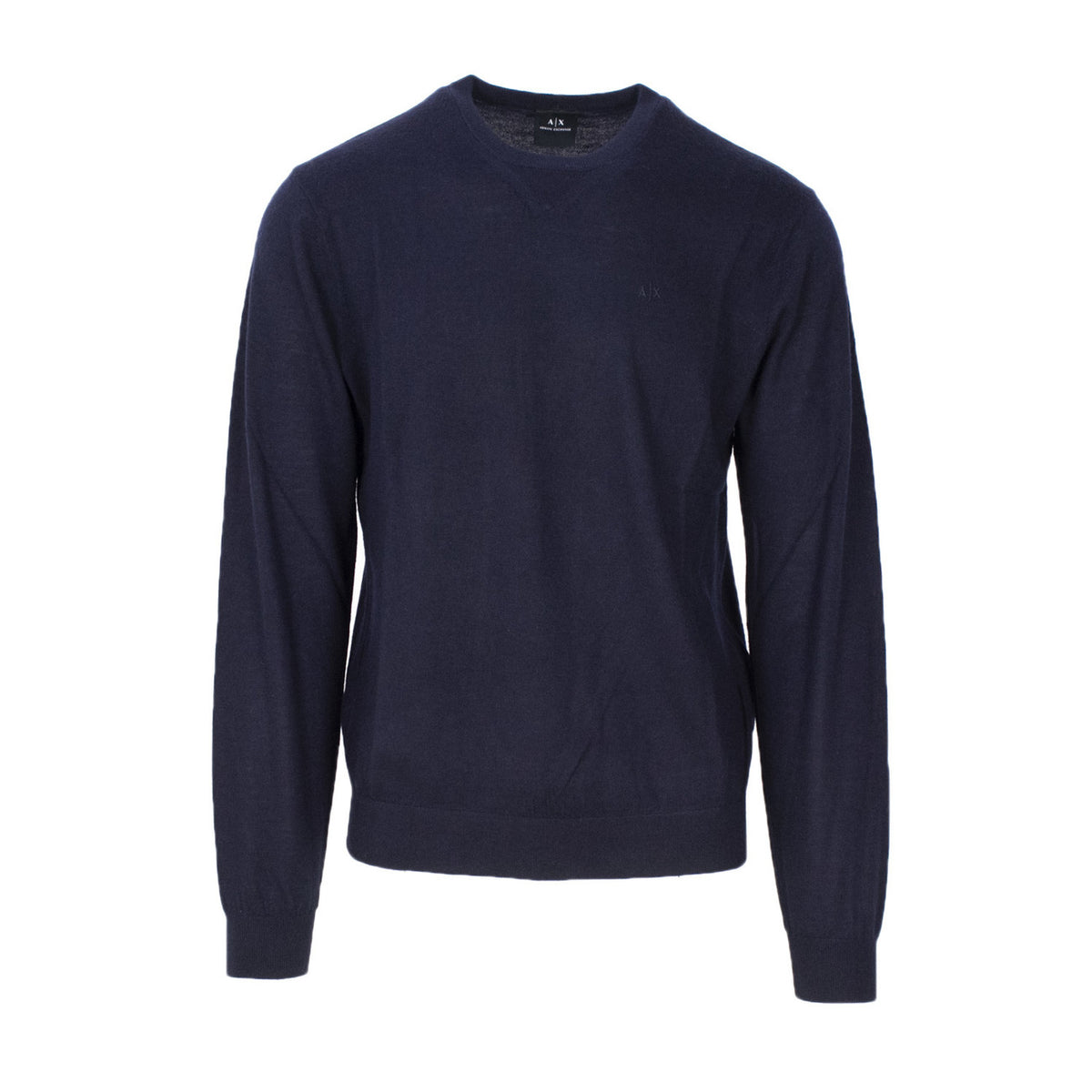 Armani Exchange — Pull laine mélangée 8NZM3A bleu homme