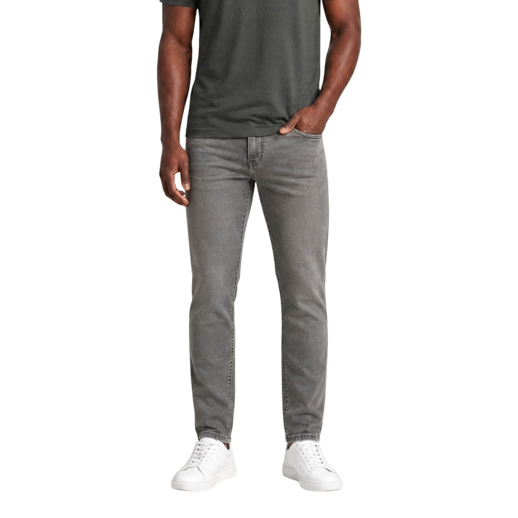 Armani Exchange — Beige stretchjeans voor heren