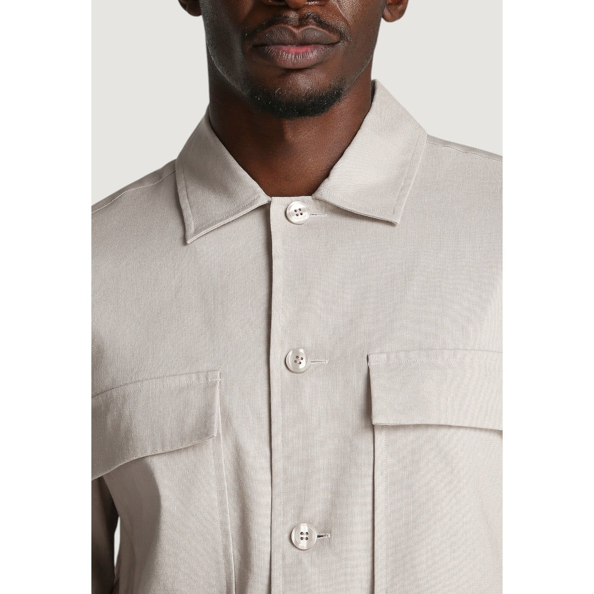 Calvin Klein — Chemises beige réf. K10K114191 homme — vue 5