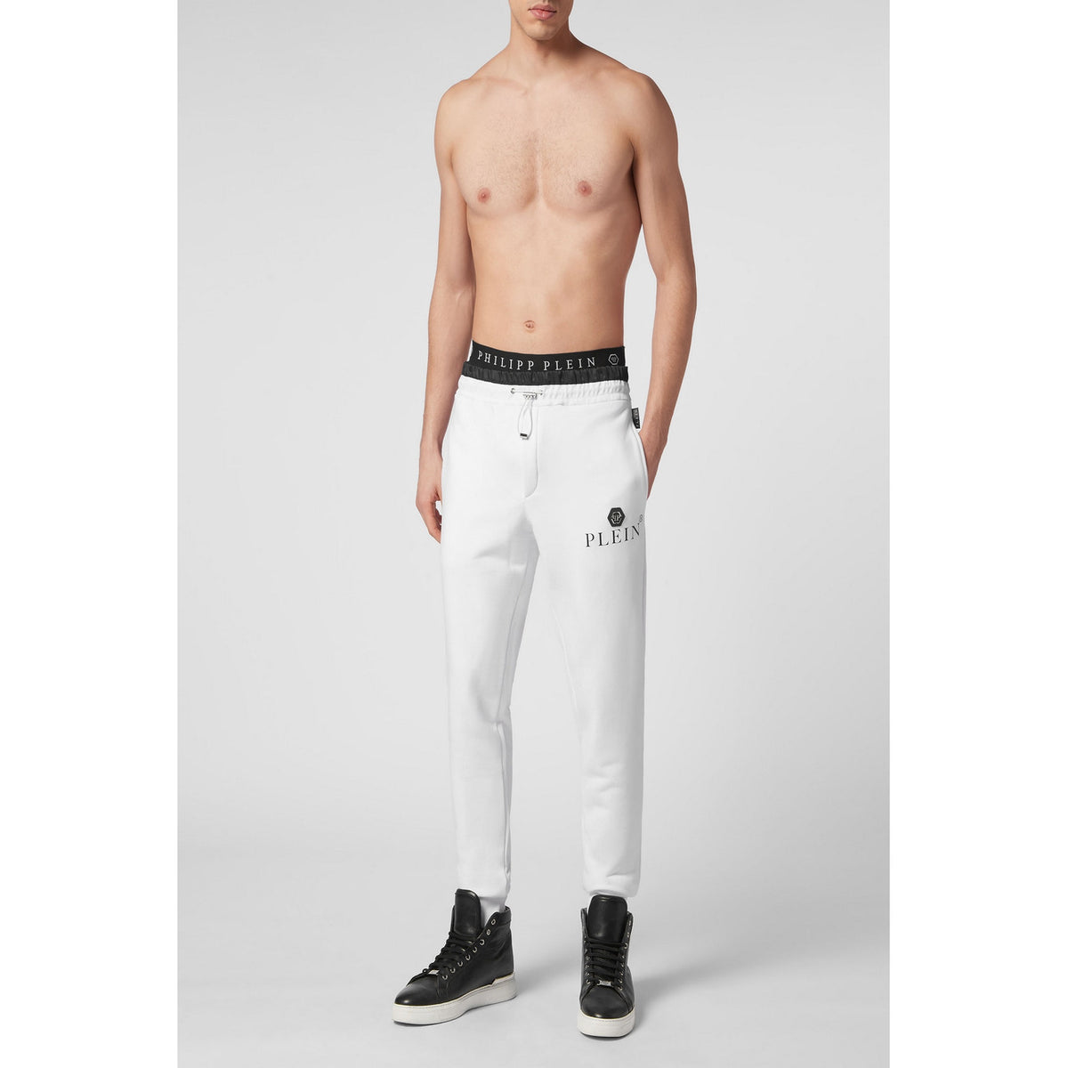 Philipp Plein — Pantalon B_44601 blanc homme — vue 2