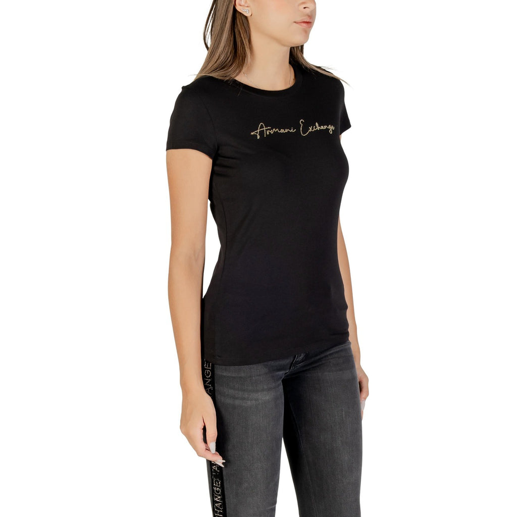 Armani Exchange — T-shirt XW001457 black woman — view 3