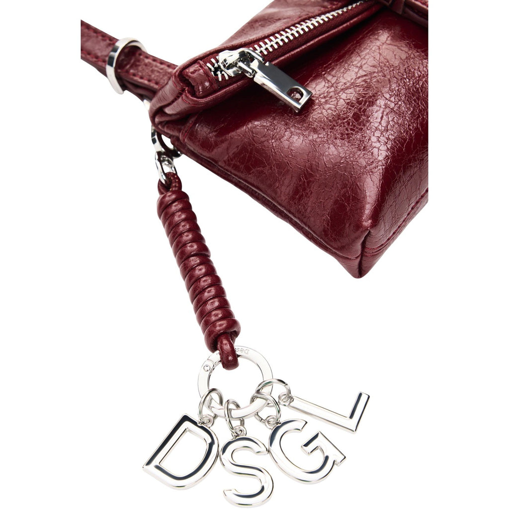 Desigual — Mone Half Logo Clutch Mi Damen-Geldbörse rot — Ansicht 5