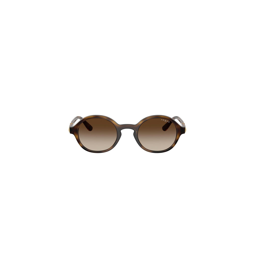 Vogue Eyewear — Lunettes de soleil rondes marron femme — vue 2