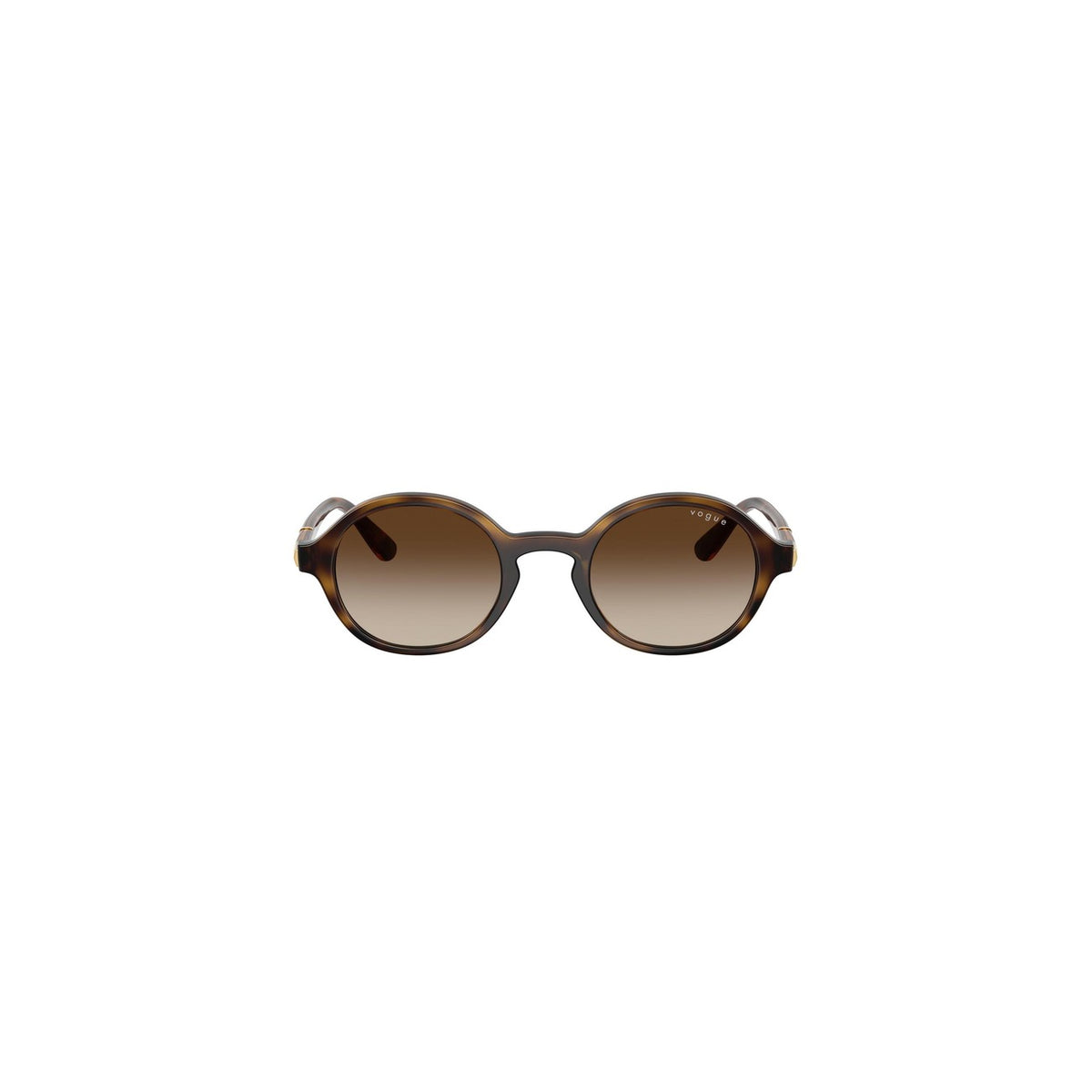 Vogue Eyewear — Lunettes de soleil rondes marron femme — vue 2