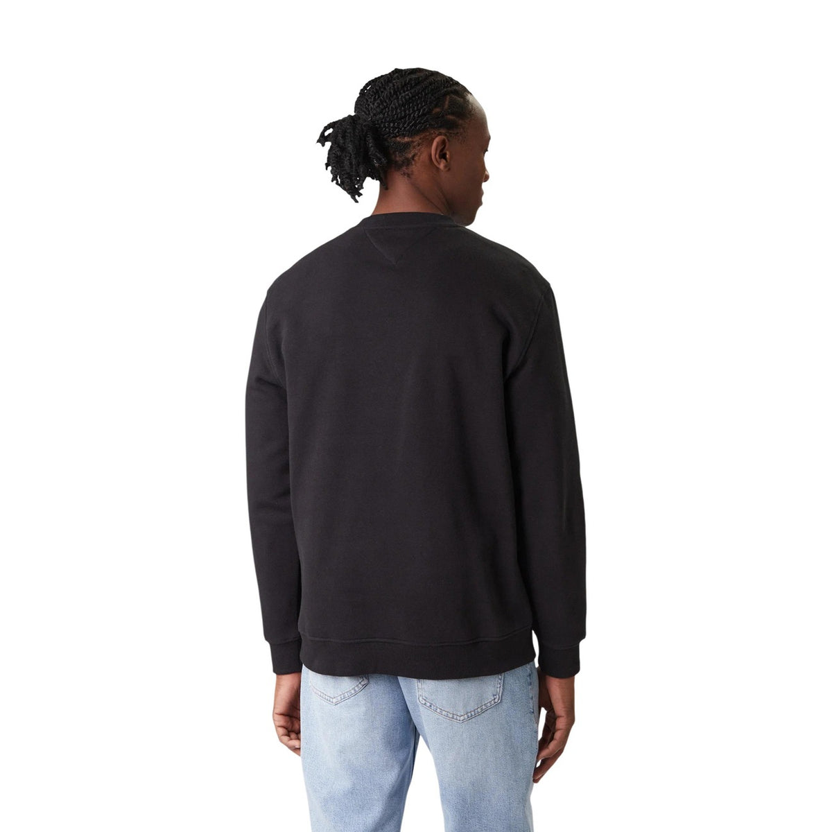 Tommy Jeans — Sweat noir col rond homme — vue 3