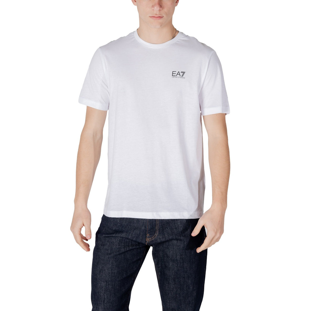 EA7 — Schwarzes Herren-T-Shirt — Ansicht 7