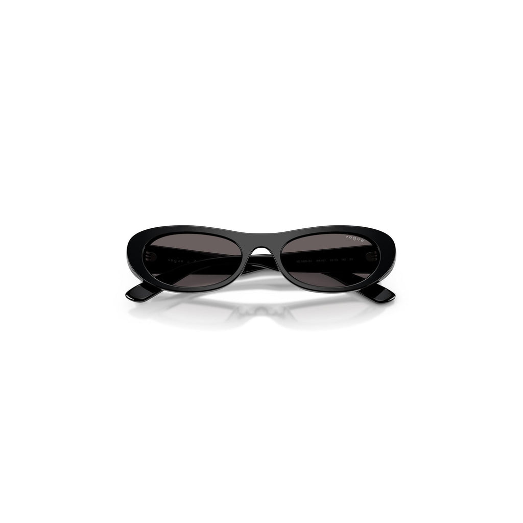 Vogue Eyewear — Ronde zonnebril van zwart acetaat voor dames