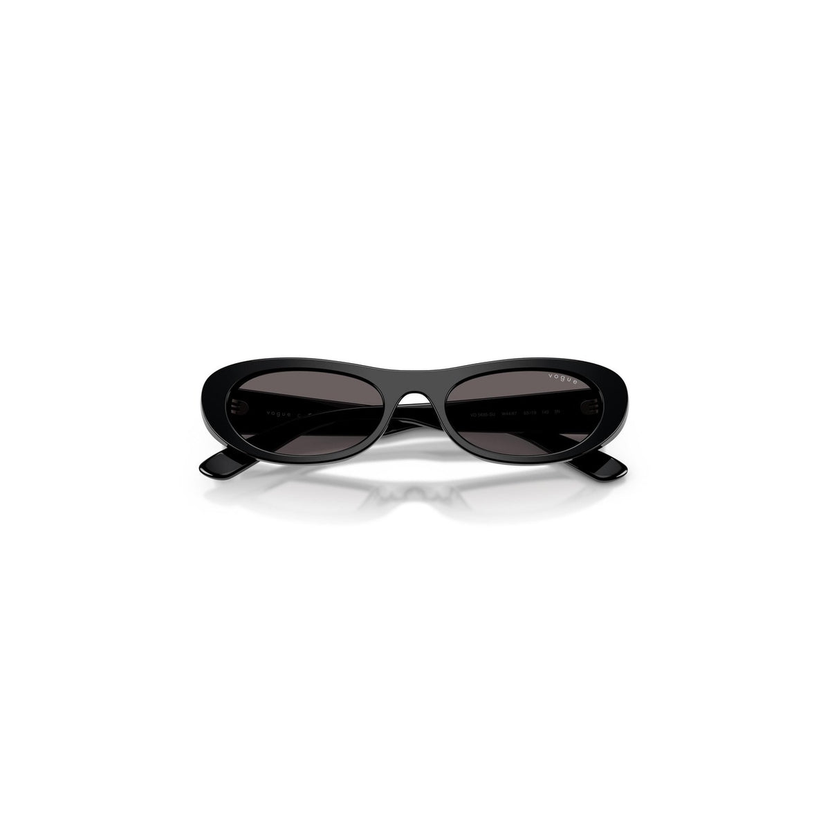 Vogue Eyewear — Ronde zonnebril van zwart acetaat voor dames