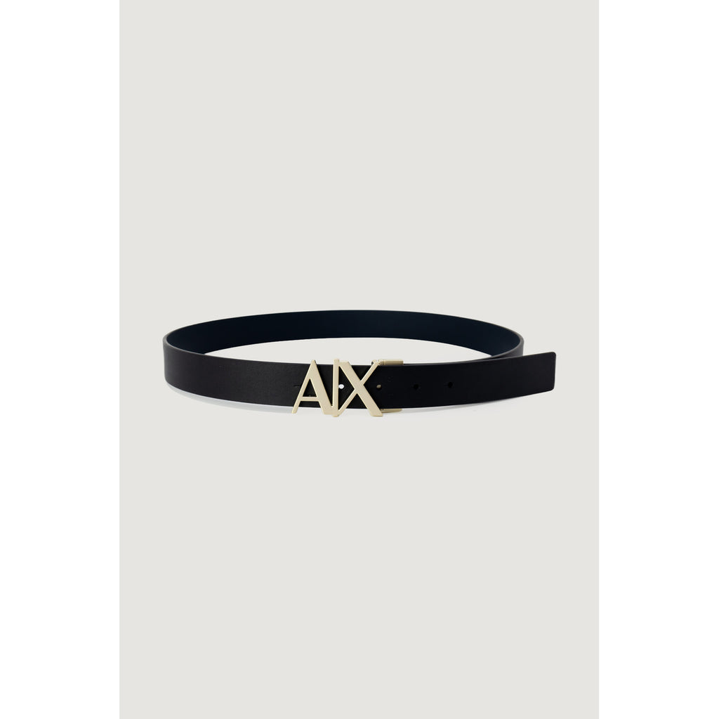 Armani Exchange — Men's blue leather belt — view 3