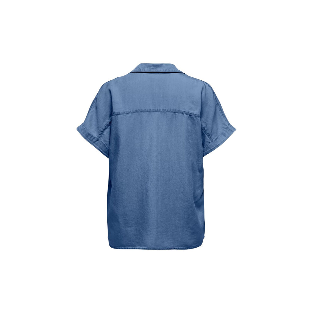 Only — Bluse ONLCHARIS blau für Damen — Ansicht 4