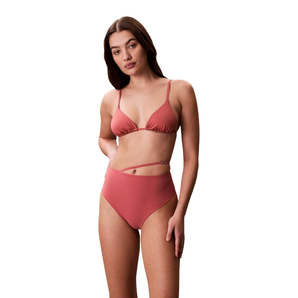 Calvin Klein Jeans — Women's pink HW BELT BOTTOM swimsuit — view 4
