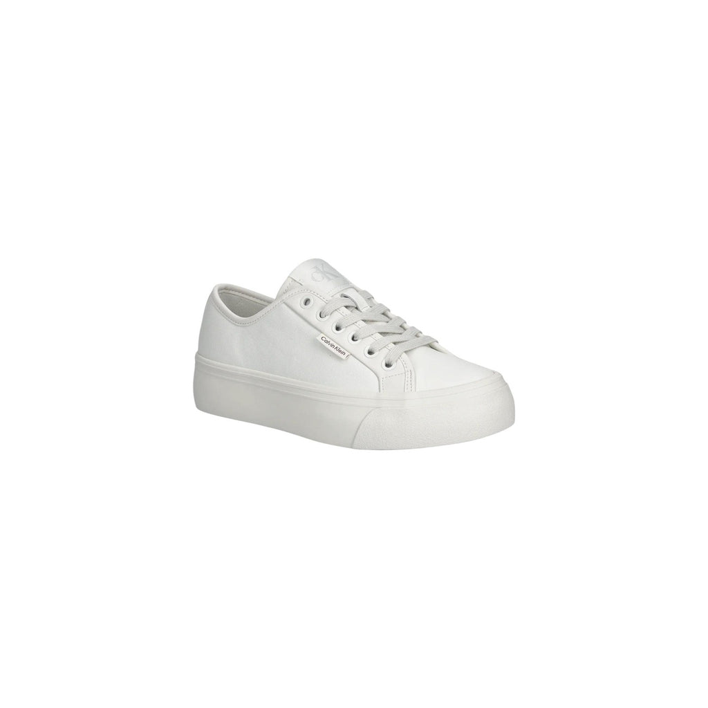 Calvin Klein Jeans — Baskets Blanches en cuir femme — vue 2